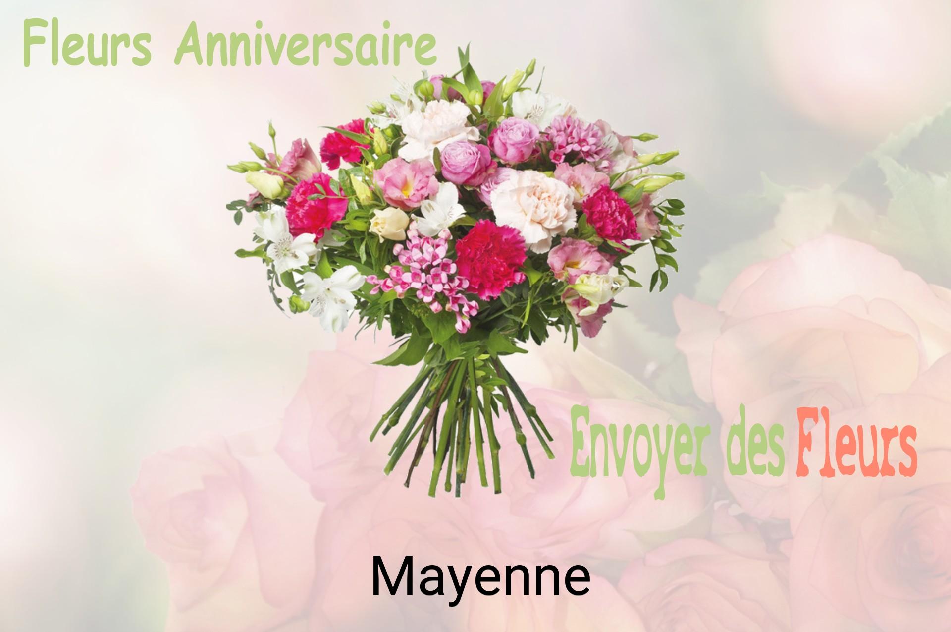 Bouquet de fleurs d’anniversaire livré à Mayenne
